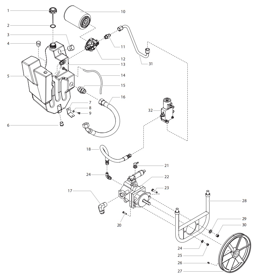 PowrBeast 4700/4700T Hydraulic System Parts